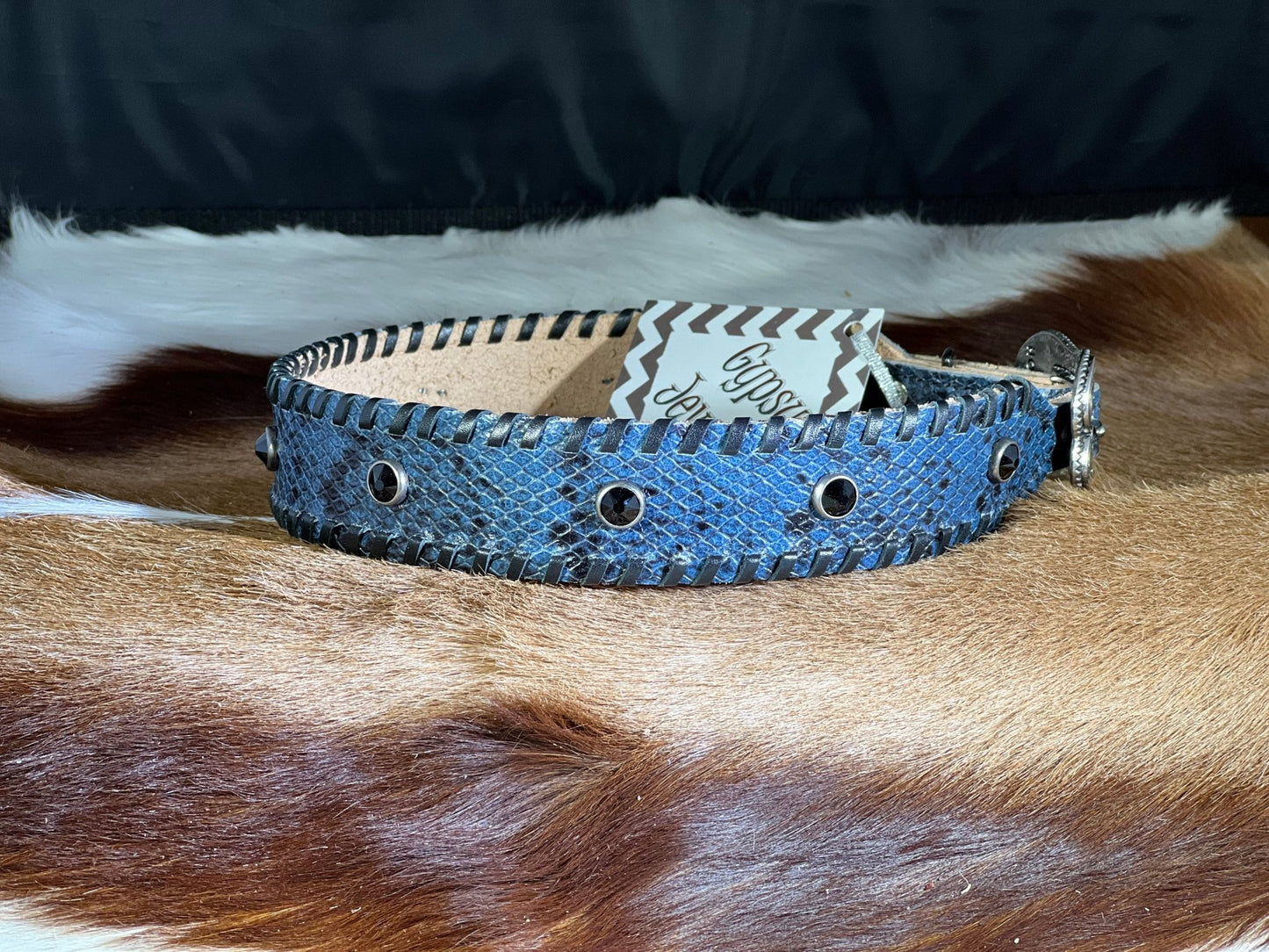 BACK THE BLUE DOG COLLAR - Gypsy Jewels By TimberBACK THE BLUE DOG COLLAR - Gypsy Jewels By TimberGypsy Jewels By TimberGypsy Jewels By TimberDog Collar