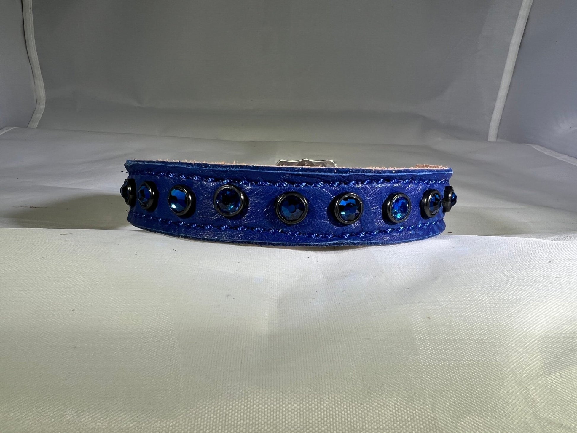 BLUE SPARKLES DOG COLLAR - Gypsy Jewels By TimberCustom handcrafted blue sparkles dog collar for stylish pets - durable, comfortable, and perfect for everyday wear.Gypsy Jewels By TimberGypsy Jewels By TimberDog Collar