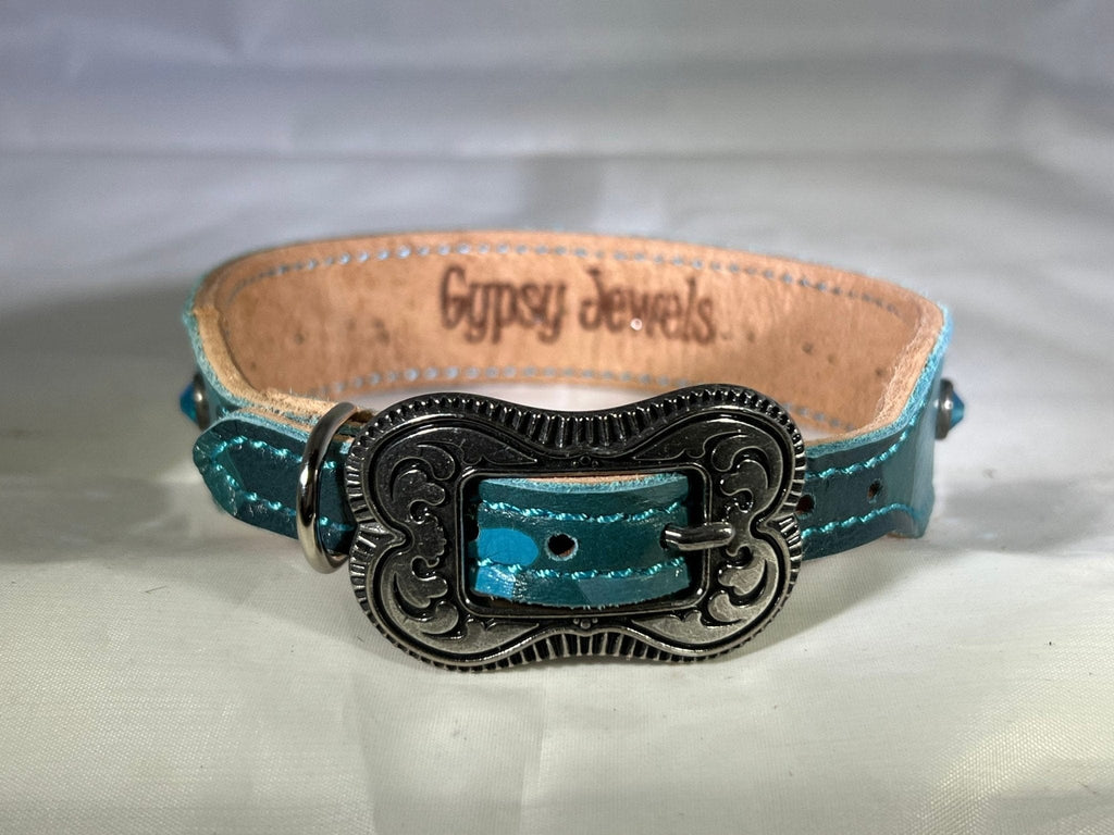 Can You See Me in this Blue Camo Dog Collar? - Gypsy Jewels By TimberCan You See Me?Gypsy Jewels By TimberGypsy Jewels By TimberDog Collar