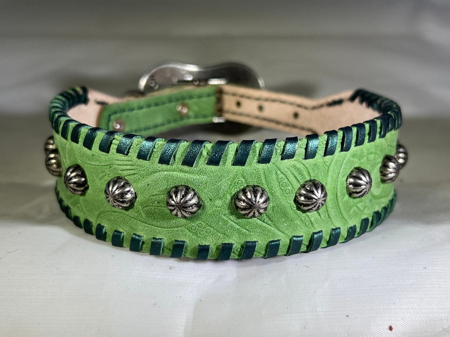 Green Floral Goddess Leather Dog Collar! - Gypsy Jewels By TimberGreen Floral Goddess Leather Dog Collar! - Gypsy Jewels By TimberGreen Floral Goddess!Gypsy Jewels By TimberGypsy Jewels By TimberDog CollarGypsy Jewels By TimberGypsy Jewels By TimberDog Collar