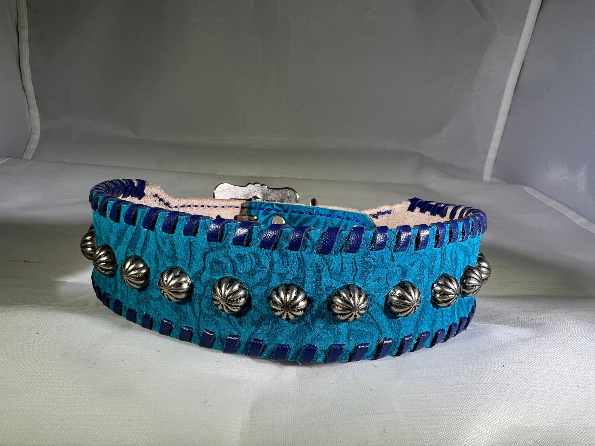 Who doesn’t looooove a TURQUOISE Dog Collar! - Gypsy Jewels By TimberHandcrafted Turquoise Sparkles Dog Collar with Vibrant Blue and Sparkling Accents for Stylish PetsGypsy Jewels By TimberGypsy Jewels By TimberDog Collar